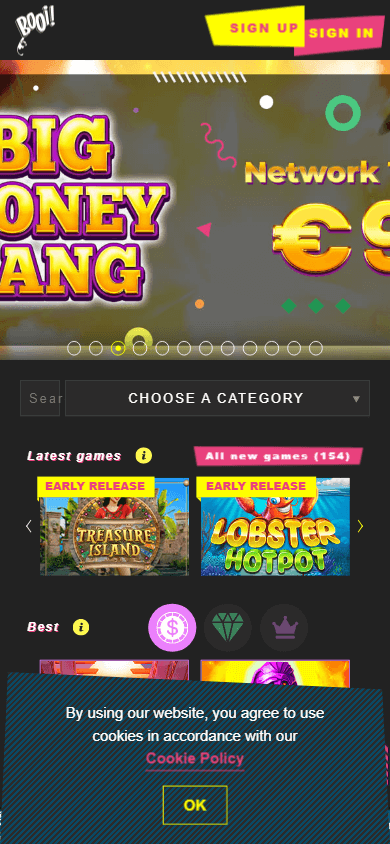 Booi Casino Mobile screenshot